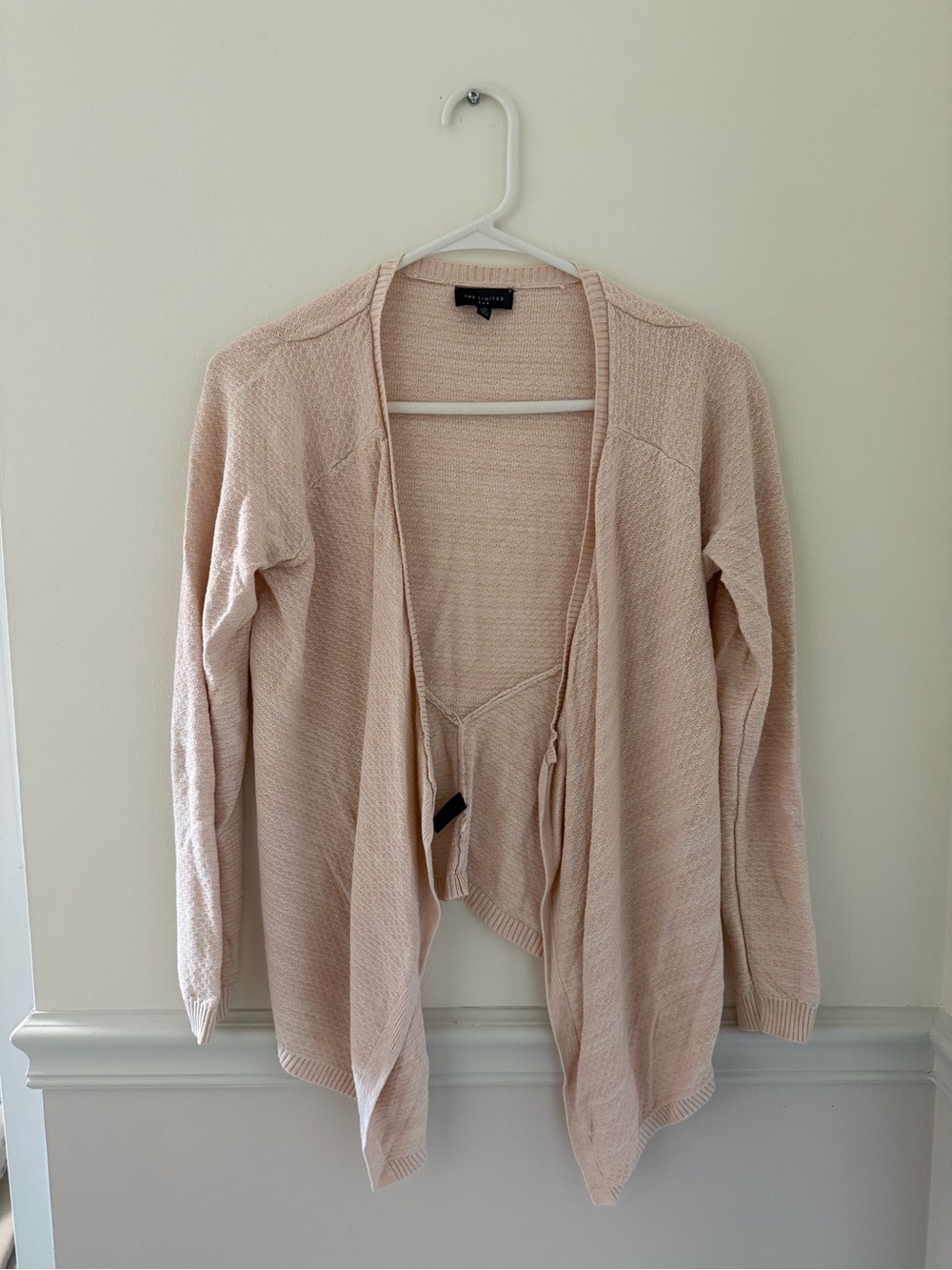 The Limited Blush Open-Front Cardigan